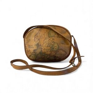 Vintage Alviero Martini Map Crossbody Bag